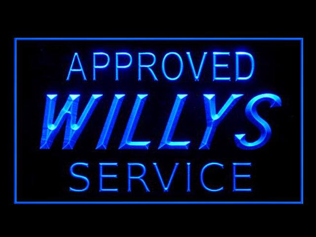 Willys Jeep Service LED Sign